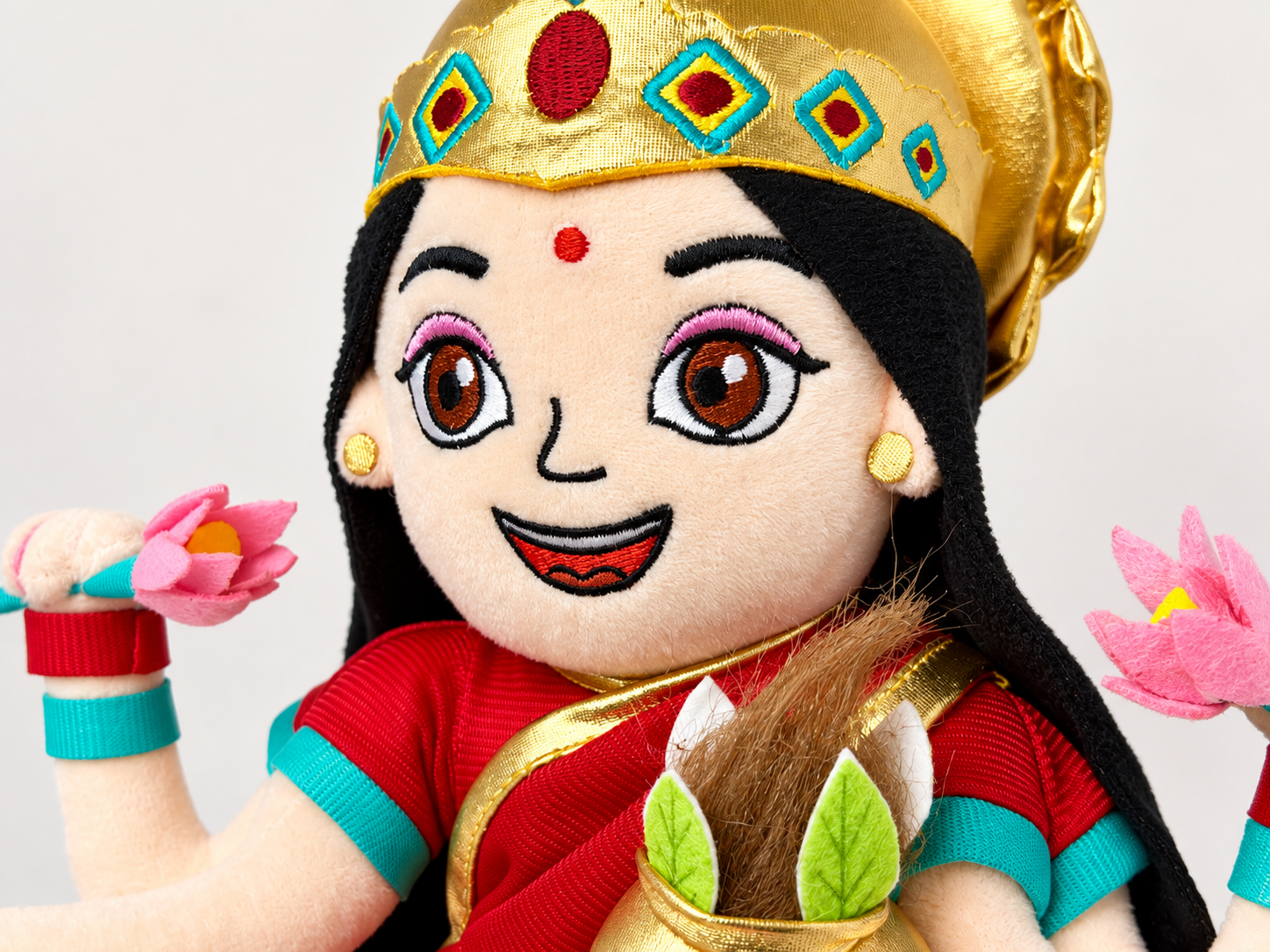 Laxmi Soft Toy - 13.7" Tall Divine Plush - Image 2
