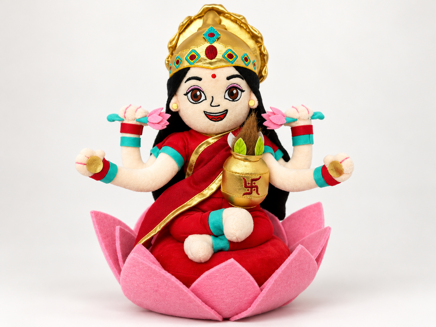 Laxmi Soft Toy - 13.7" Tall Divine Plush