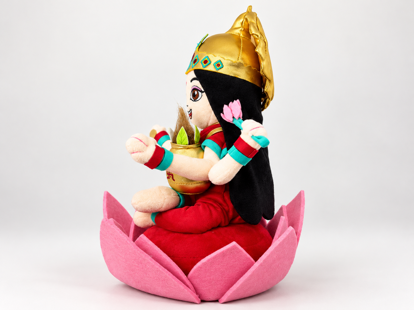 Laxmi Soft Toy - 13.7" Tall Divine Plush - Image 5