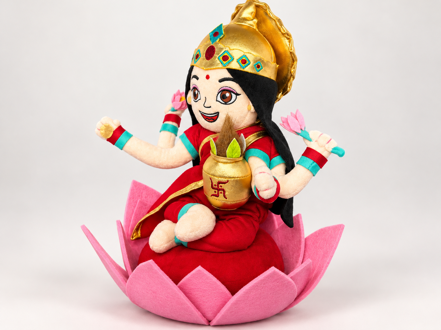 Laxmi Soft Toy - 13.7" Tall Divine Plush - Image 4